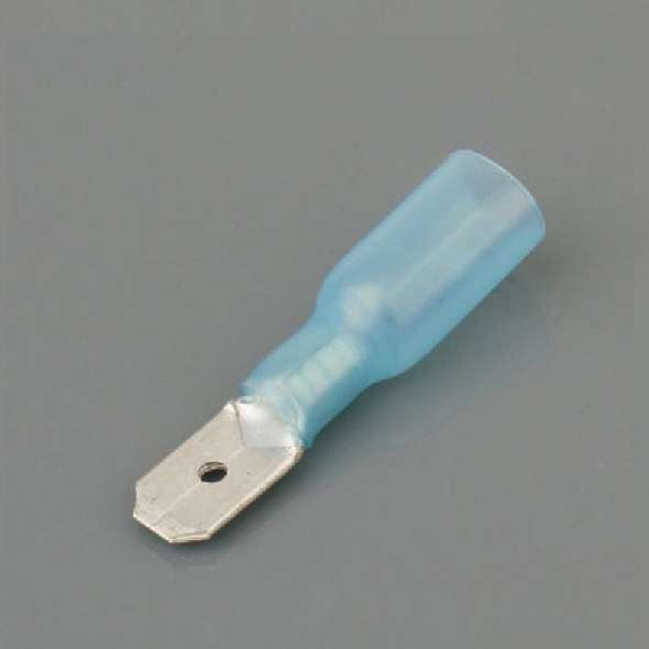 Waterproof heat-shrink cold-pressed terminal
