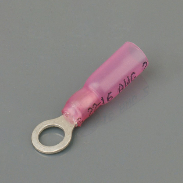 Waterproof heat-shrink cold-pressed terminal